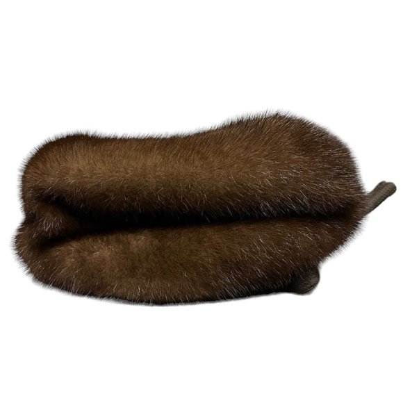 Vintage Cornelius Makers of Fine Furs Brown Mink Pillbox 50s 60s Womens Hat Bow - Picture 2 of 8